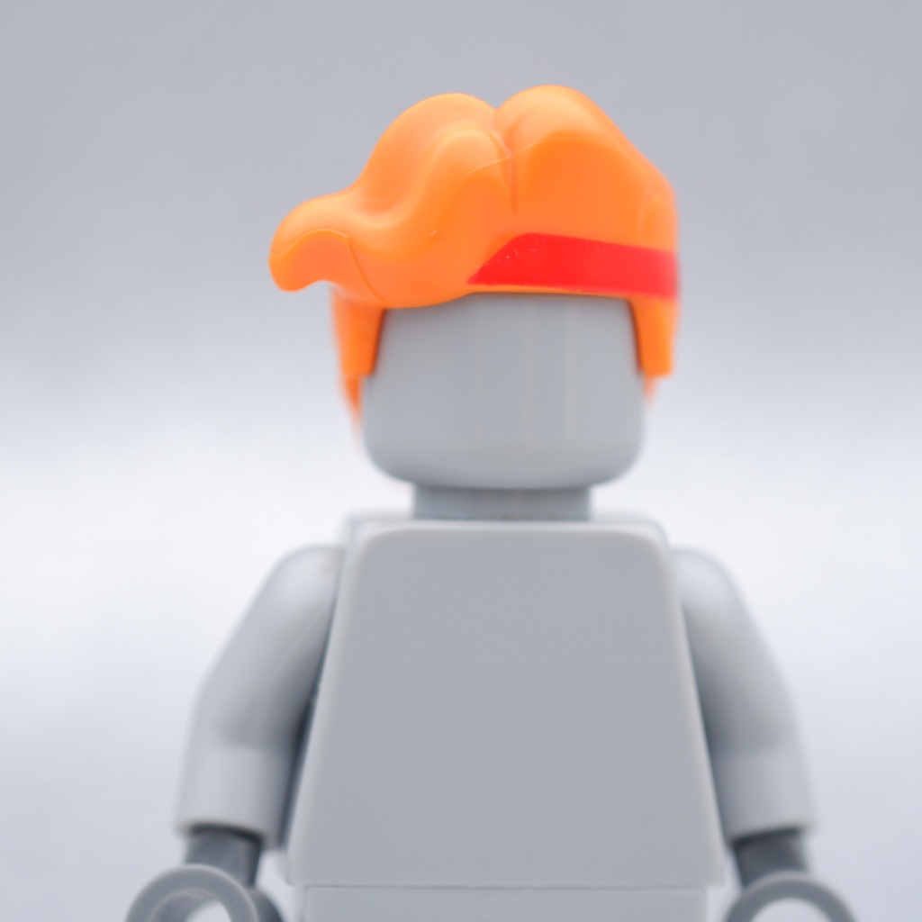 LEGO Orange Hair Red Headband HAIR - LEGO® Minifigures Authentic เลโก้