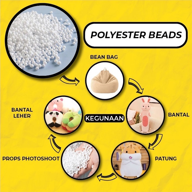 1KG Filling Biji Bean Bag Refill Filling Biji Kabus Sofa Chair Kerusi