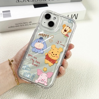 เคสโทรศัพท์มือถือ ป้องกันกระแทก ลายการ์ตูนหมีพูห์ หมูพูห์ แฟชั่น สําหรับ iphone 14 pro max 11 13 12 8 7 Plus XSMax X XR