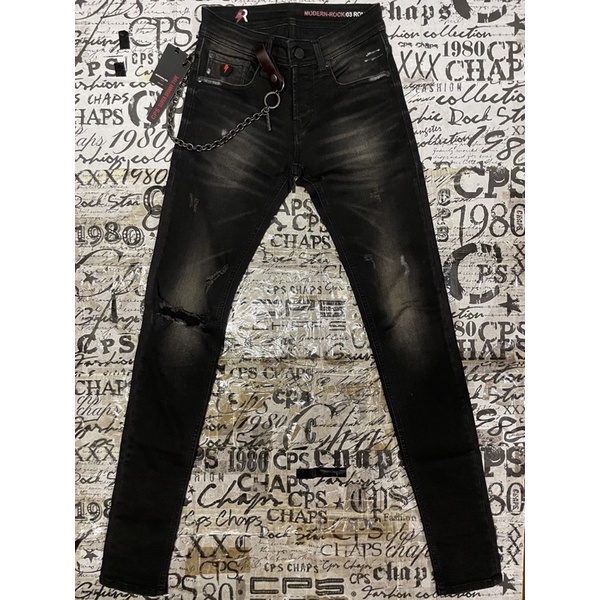 cps-chaps-jeans-modern-rock-ron-03-size-27-กางเกงยีนส์ผู้ชาย-เดฟชาย-ผ้ายืดมาก-ซีพีเอสแชปส์-สภาพใหม่มาก-พี่ตูน-bodyslam