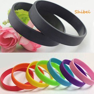 ขายดี_ สายรัดข้อมือซิลิโคน สีพื้น ดีไซน์สปอร์ต แฟชั่น 2 ชิ้น