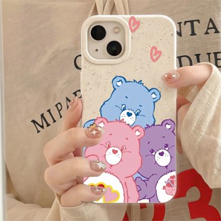 เคสโทรศัพท์มือถือ แบบนิ่ม ลายหมี สีรุ้ง สําหรับ iphone 14promax 11 13 12 7 8 Plus X XR XSMax