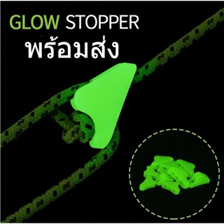 🚀พร้อมส่ง🚀กลางแจ้งเรืองแสงเชือกหัวเข็มขัดเรืองแสง self-luminous เต็นท์ลมเชือกหัวเข็มขัด anti-slip ตัวปรับเชือกแบบเรืองแสง ทรงสามเหลี่ยม รูเชือกขนาด 5 mm ตัวรั้งเชือก