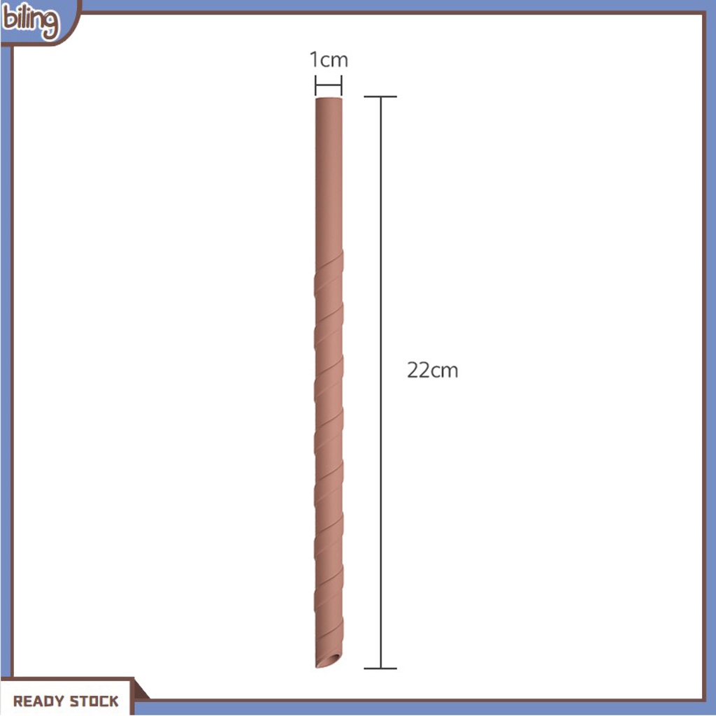 biling-หลอดซิลิโคนหลอดดูดกาแฟหลอดดื่มกันลื่นสําหรับแก้ว