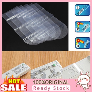 [B_398] 5 Pcs/Bag Enduring Heat Film Clear Remote Protector Cover for Video TV Air Condition