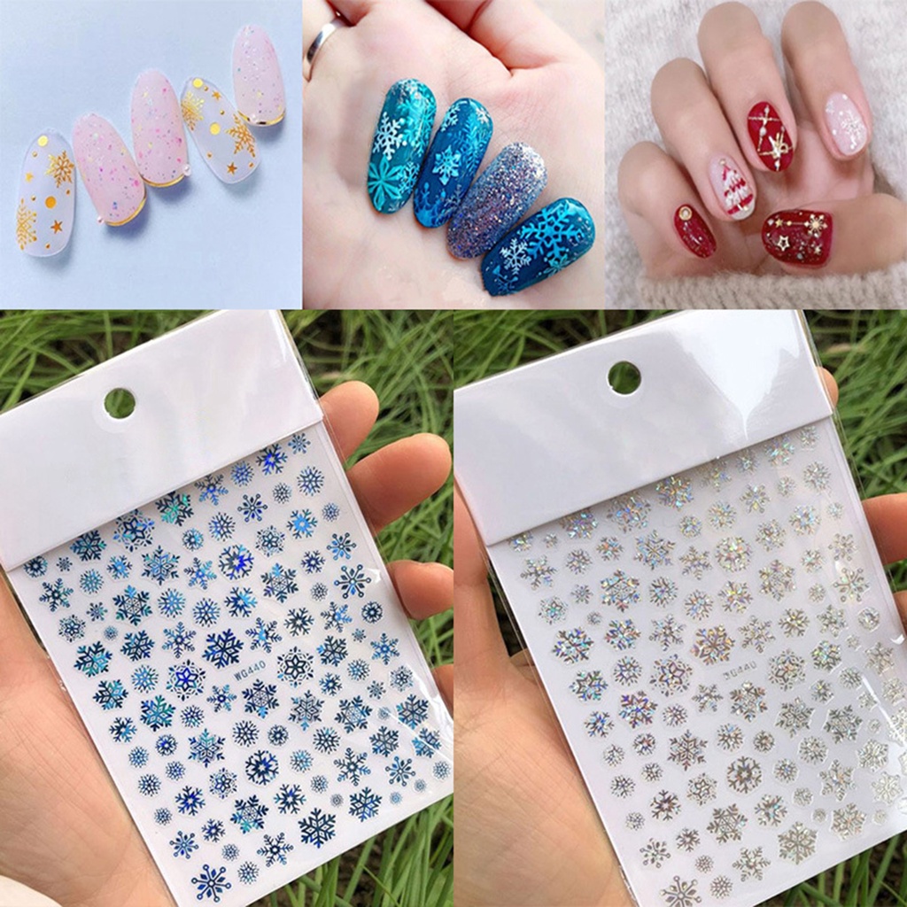 b-398-nail-sticker-christmas-style-pattern-vivid-images-snow-embossed-sticker-xmas-charms-for-manicure