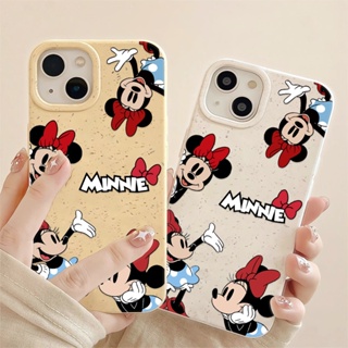 เคสโทรศัพท์มือถือแบบนิ่ม ลายมินนี่เมาส์ สีขาว สําหรับ iphone 14promax 11 13 12 7 8 Plus X XR XSMax