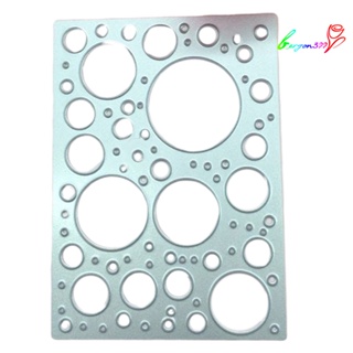 【AG】Cutting Die Reusable Lace design Circle Dots Puzzle Stencil for Gift