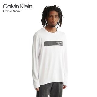 CALVIN KLEIN เสื้อยืดผู้ชาย ทรง Regular รุ่น J322165 YAF - สีขาว