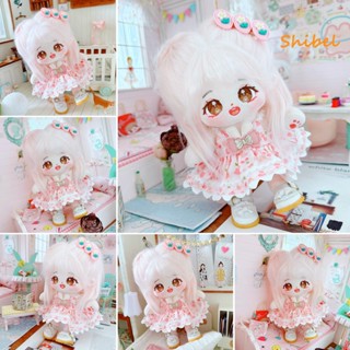 HOT_ 1 20 ซม.เสื้อผ้าตุ๊กตาน่ารักผ้าโพกศีรษะขนาดเล็กเชอร์รี่สไตล์หวานชุดสองชิ้นสวมใส่ผ้าฝ้ายยัดตุ๊กตาพิมพ์ชุดกิ๊บชุดของขวัญของเล่นสาว
