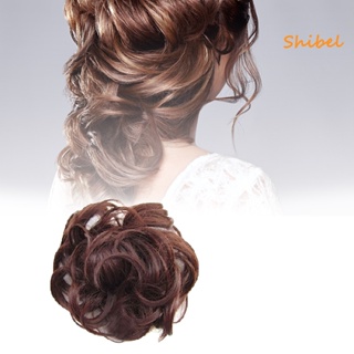 HOT_ Hair Bun Soft ต่อผมหยิกตรงทั้งหมดสำหรับการเดินทางช้อปปิ้งออกเดท