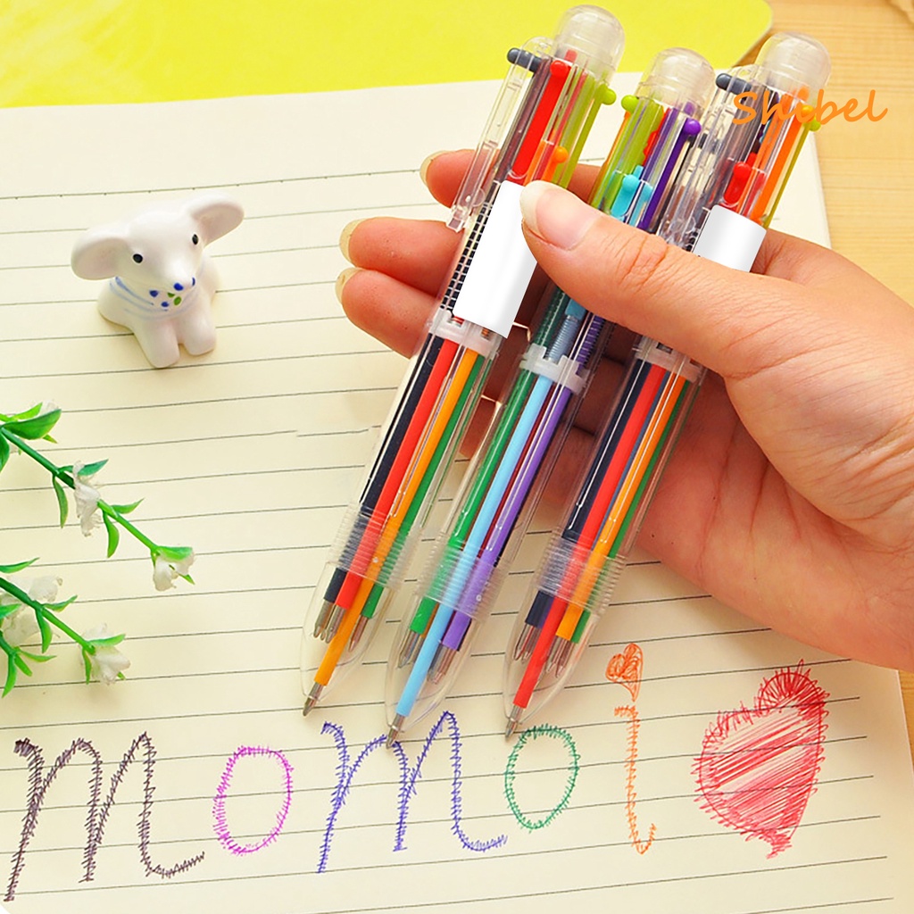 hot-0-5-มม-6-ใน-1-ปากกาเขียนสีสันสดใสอุปกรณ์เสริมสำหรับนักเรียนโรงเรียน