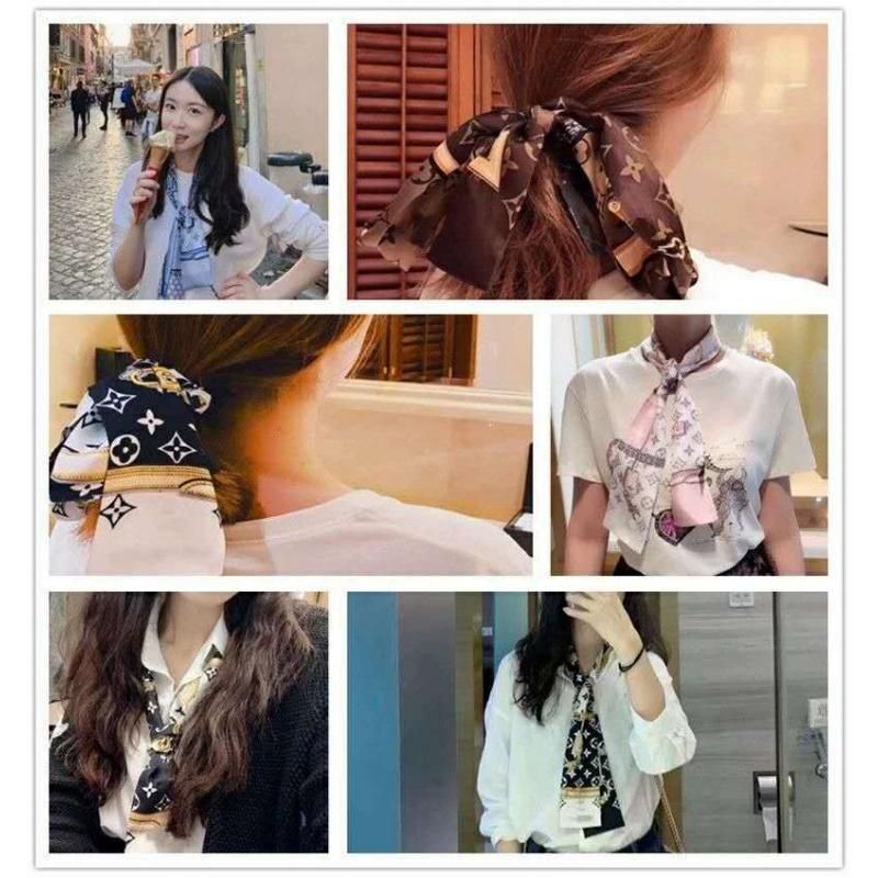 louis-vuitton-ouyang-nana-ผ้าโพกหัว-ผ้าพันคอ-ผ้าไหม-พิมพ์ลาย-สไตล์เกาหลี-สําหรับผู้หญิง