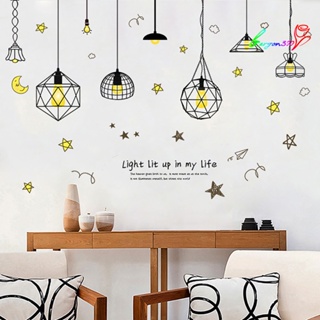 【AG】Modern Star Moon Wallpaper Background Baby Room Home Office Sticker Decor