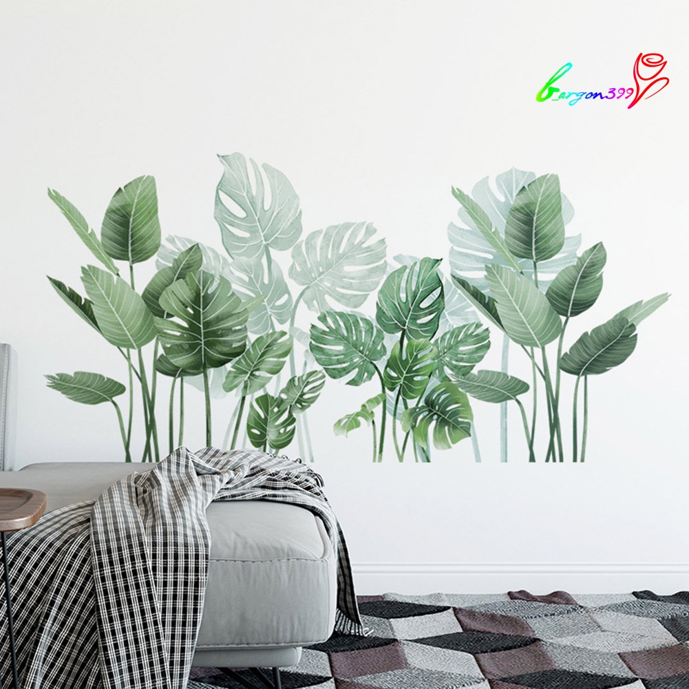 ag-monstera-leaves-removable-mural-diy-wall-sticker-living-room-decal