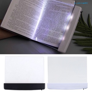 Calciwj Reading Light Lightweight Portable Clear LED Book Full Page Light Durable Study Lamp