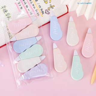 Calciwj 6Pcs Mini Correction Tape Set Sweet Portable Cute Kawaii Macaron Smooth Gears Easy