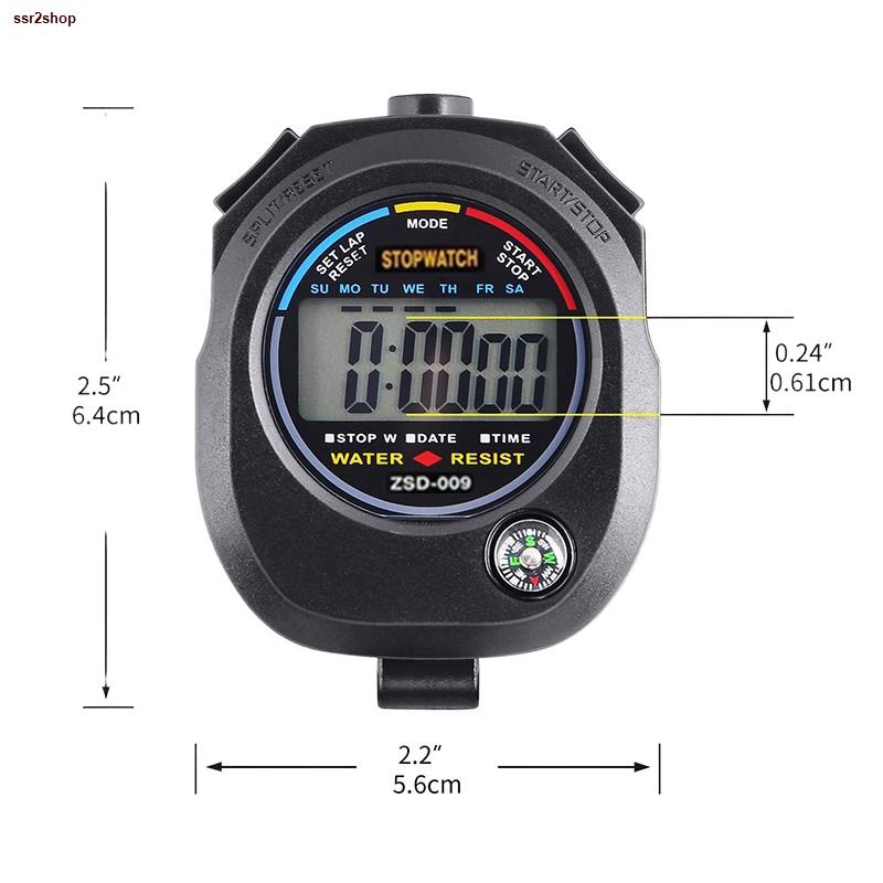 ส่งฟรี! นาฬิกาจับเวลา รุ่น ZSD009 Digital Sports Stopwatch Stop Watch