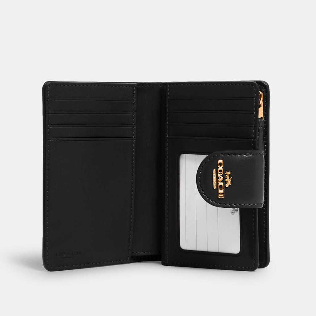 coach-c0082-medium-corner-zip-wallet-imaa8-กระเป๋าสตางค์-สี-im-brown-black