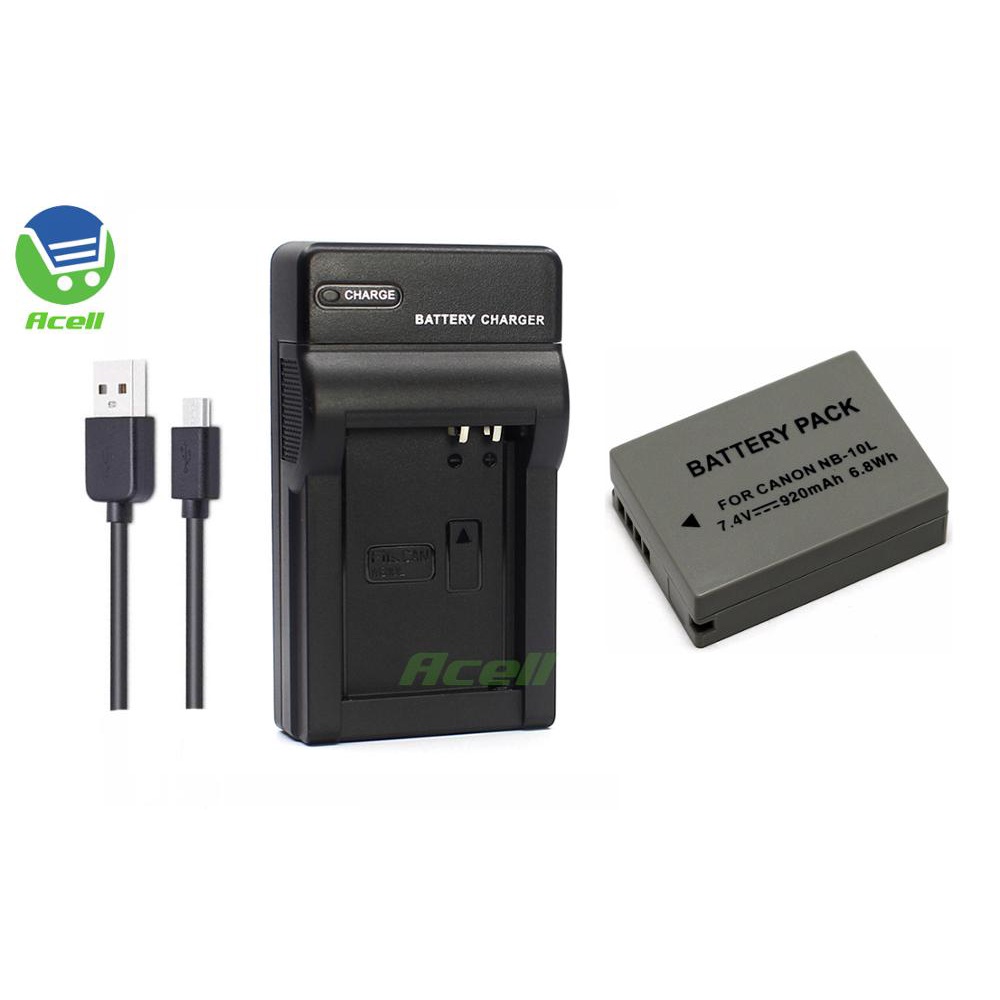 Canon Camera Battery Battery Or LCD Charger For Canon NB-10L PowerShot G1X G3X G15 G16 SX40 HS SX50 E Canon Sx740