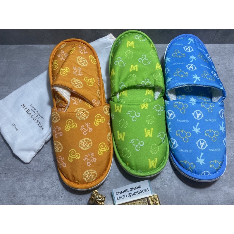 ใหม่-แท้-นำเข้าจากญี่ปุ่น-chanel2hand99-japan-tokyo-disney-sea-hotel-miracosta-รองเท้าใส่ในบ้าน-slipper-สลิปเปอร์-20ซม