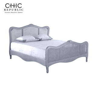 CHIC REPUBLIC CHARLOTTE/180 เตียงนอนขนาด 6 ฟุต - สี เทา , ขาว