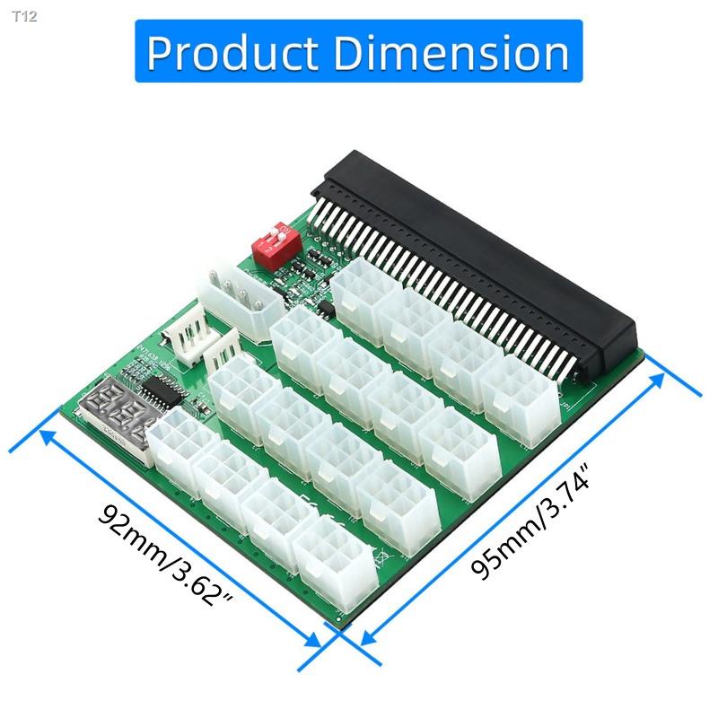 btsg 16 Ports ATX 6 Pin BTC ETH Mining GPU/PSU Power Supply Breakout ...