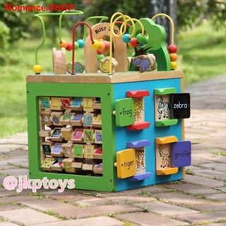 [new]✉◑Todds &amp; Kids Toys ของเล่นไม้เสริมพัฒนาการ กล่องกิจกรรม Busy zoo 【ถูก ที่สุด】