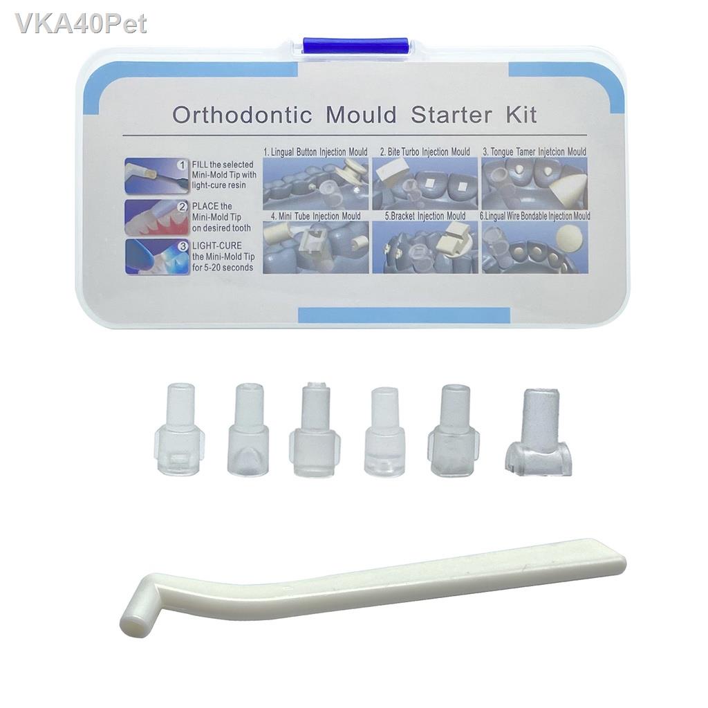 Dental Mini Accessories Injection Mould Lingual Button 1 Handle+6 Mould ...