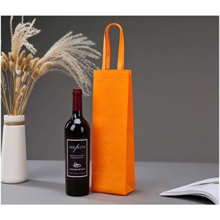 ขวดเดียวไวน์กระเป๋าถือ,10แพ็คถุงของขวัญไวน์,Non-ทอขวดเดียวกระเป๋าไวน์พร้อมที่จับ,Reusable Wine กระเป๋าทรงสี่เหลี่ยมมีหูห