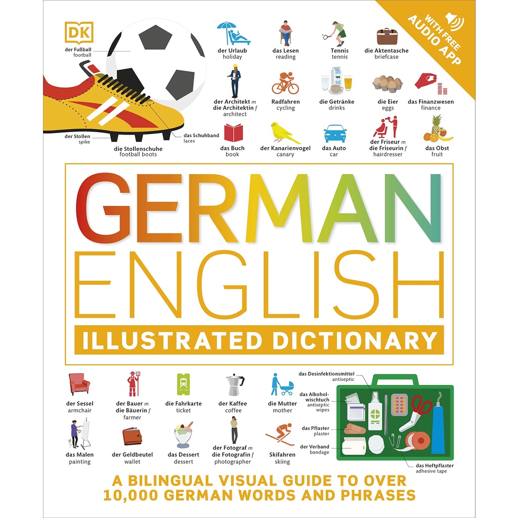 asia-books-หนังสือภาษาอังกฤษ-german-english-illustrated-dictionary-a