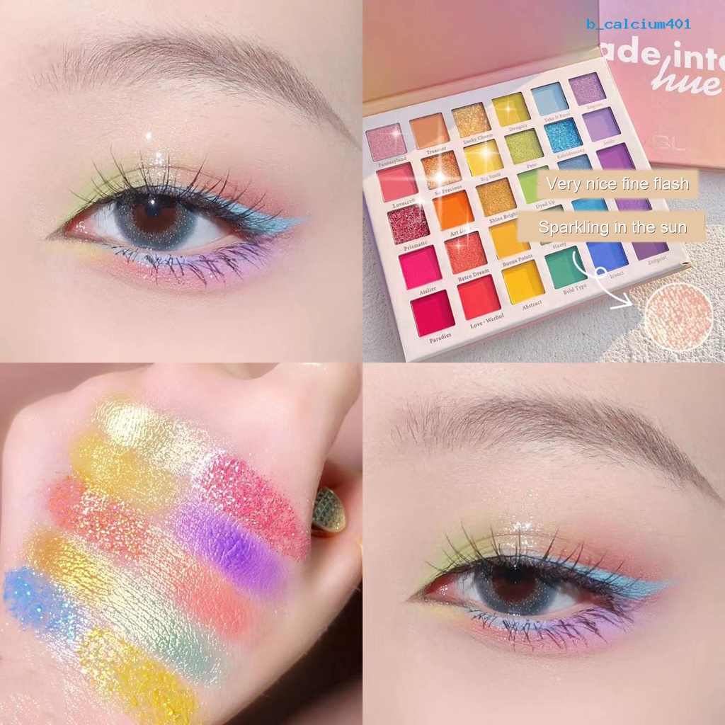 calciumzh-พาเลตต์อายแชโดว์-เนื้อแมตต์-กลิตเตอร์-กันน้ํา-30-สี