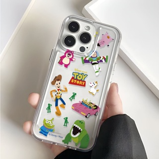 เคสโทรศัพท์มือถือ แบบใส ลายการ์ตูน Toy Story สําหรับ iphone 14 Pro Max 11 13 12 7Plus X XS Max 8 7