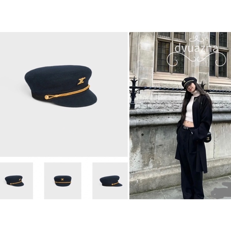 authentic-celine-dark-wool-cloth-lisa-same-navy-hat-sailor-hat