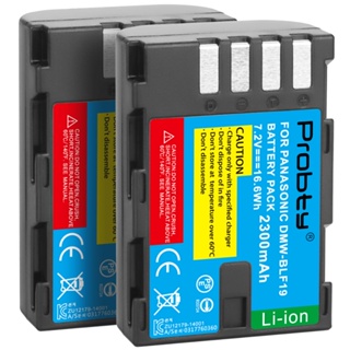 PROBTY 2PCS 2300MAh DMW-BLF19,DMW-BLF19e,แบตเตอรี่ DMW-BLF19PP สำหรับ Panasonic Lumix DC-GH5,DMC-GH3,,GH4, GH4K Digital