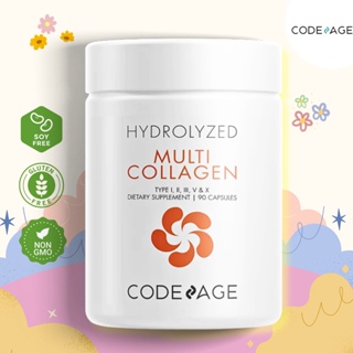 CODEAGE Multi Collagen Protein Capsules - 90 Capsules ✨คอลลาเจน 5 ไทป์ (I, II, III, V และ X)กรดอะมิโน 18 ชนิด✨