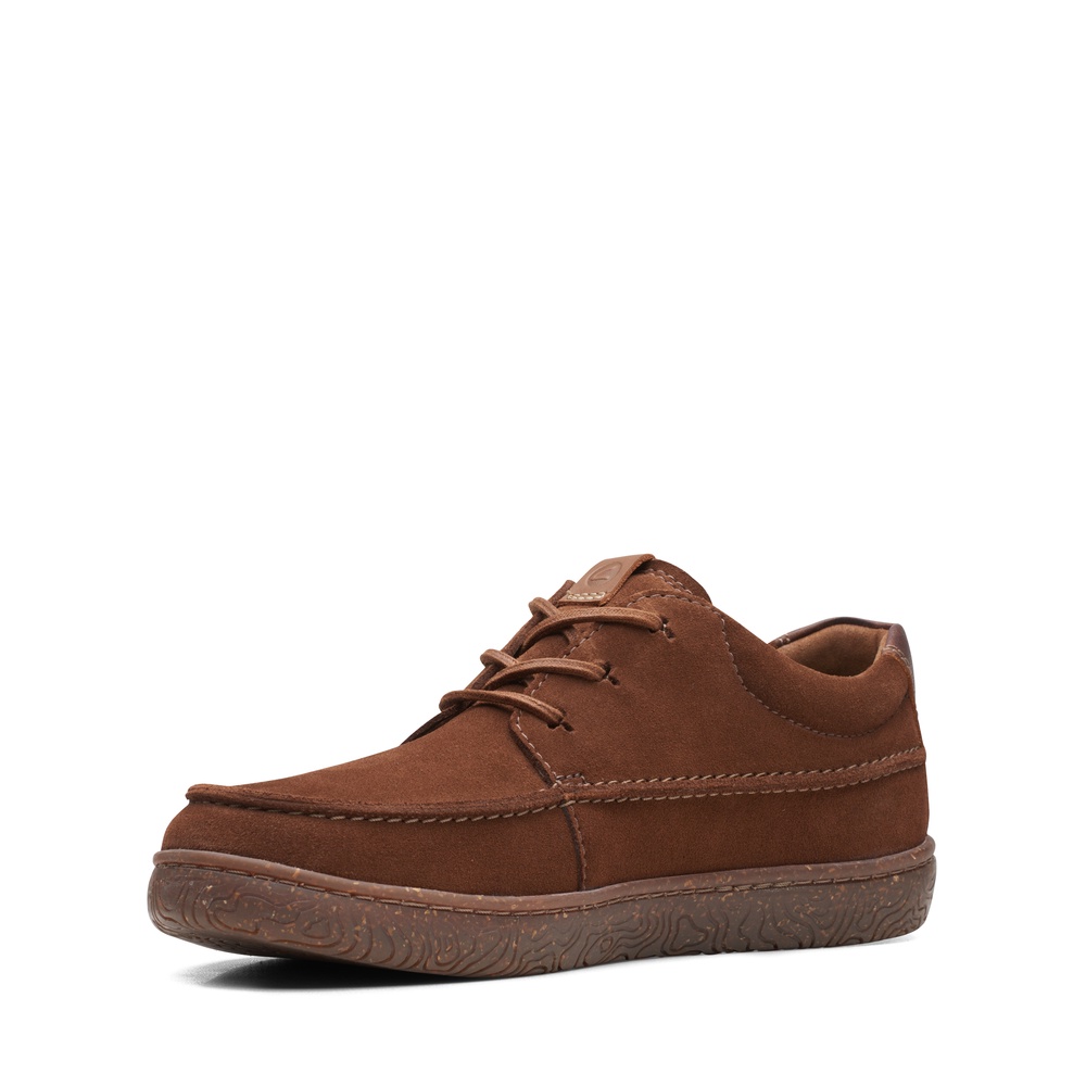 clarks-รองเท้าลำลองผู้ชาย-hodson-moc-รุ่น-cl-m-26168585-สีน้ำตาล