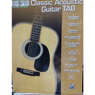 10 FOR 10 SHEET MUSIC - CLASSIC ACOUSTIC GUITAR TAB - EASY (ALF)038081341262
