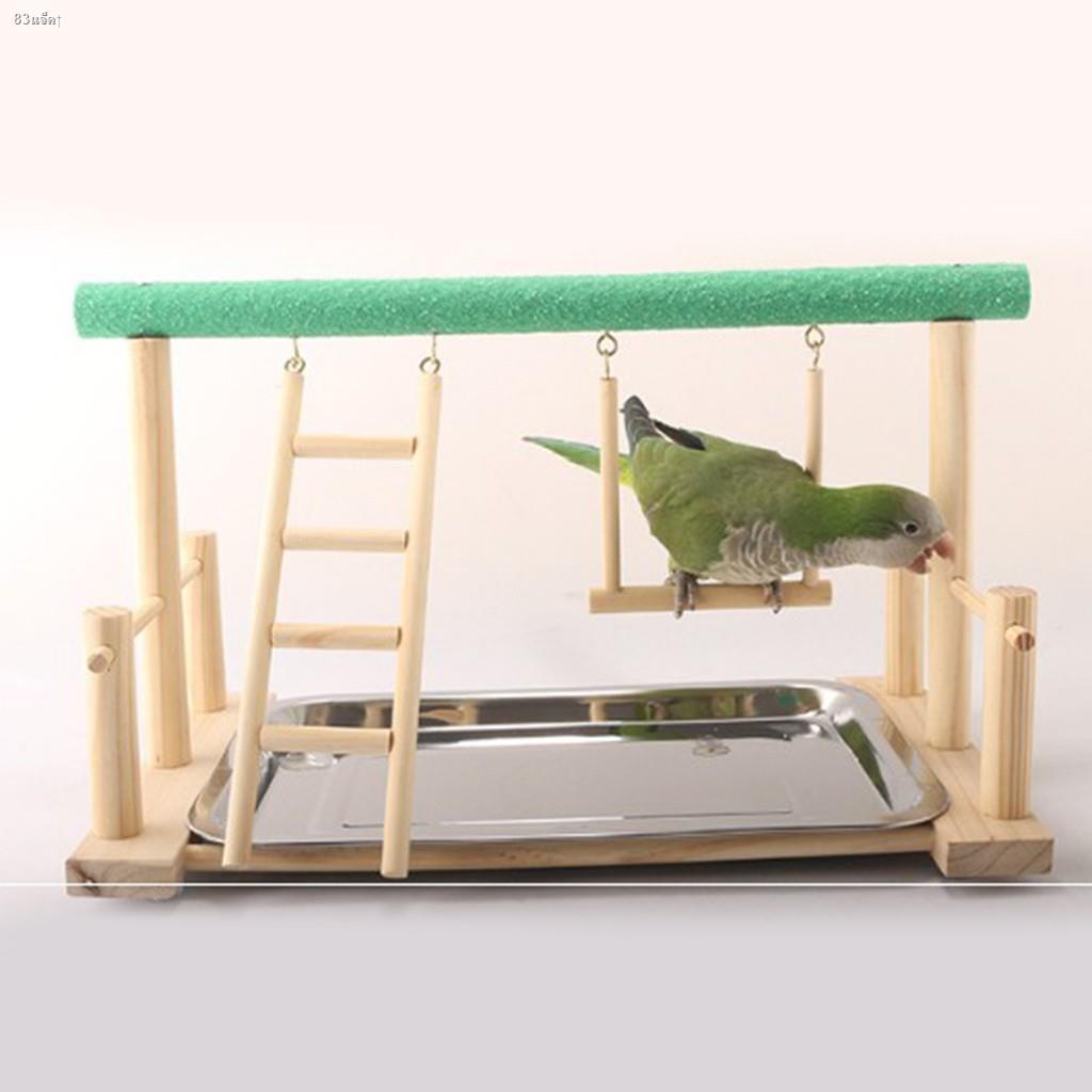 cuticateddmy-wood-parrots-playstand-bird-playground-wood-perch-gym-stand-playpen-ladder