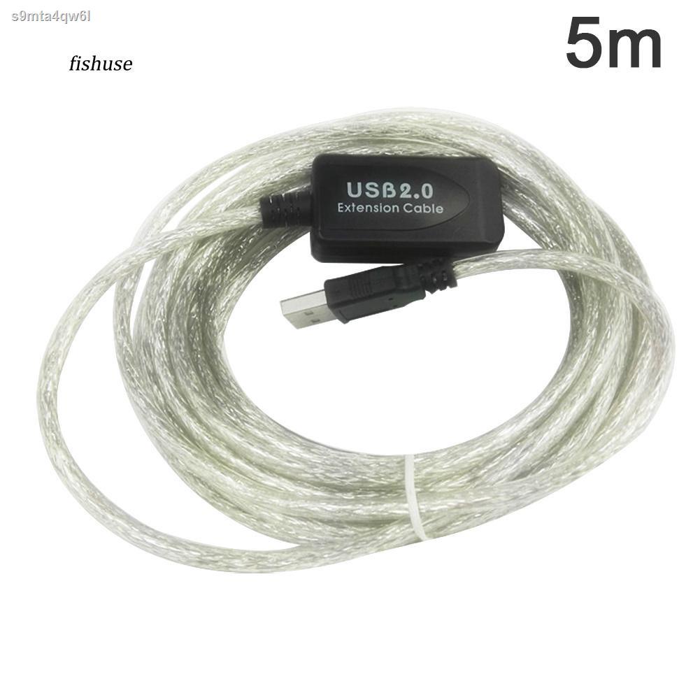 FHUE_5/10/15/20m USB 2.0 Active Extension Repeater Cable Signal Booster