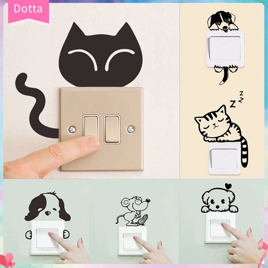 dottam-สติกเกอร์-ลายการ์ตูน-น่ารัก-สำหรับตกแต่งติดผนังห้อง-บ้าน