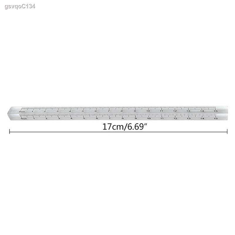 Stat Triangular Prism Ruler 015cm Straight Ruler Ideal for Teacher