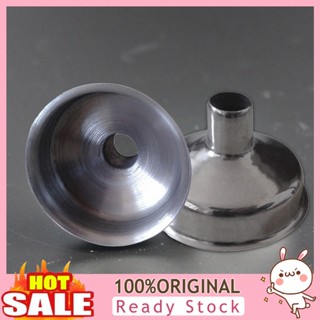 [B_398] Funnel Wide Mouth Liquid Transfer Stainless Steel Heat Resistant Filler for Kitchen