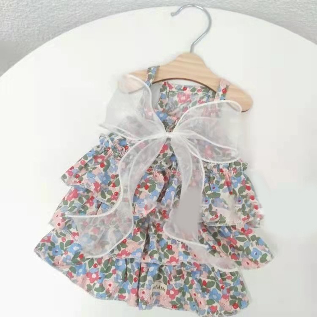 b-398-pet-skirt-bowknot-decor-printing-sling-pleated-summer-small-dog-princess-cosplay-costume-for-party