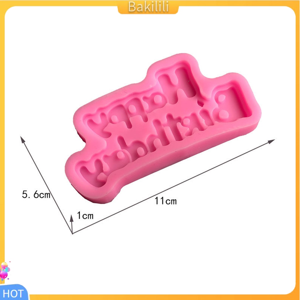 bakilili-แม่พิมพ์ซิลิโคนลายตัวอักษรภาษาอังกฤษสําหรับทําขนมเบเกอรี่