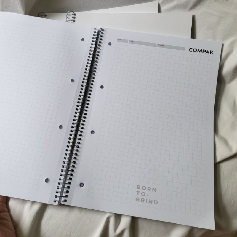 Compack Born to grind notebook สมุดจด A4 มีกริด ฉีกได้ สมุดโน๊ต ...