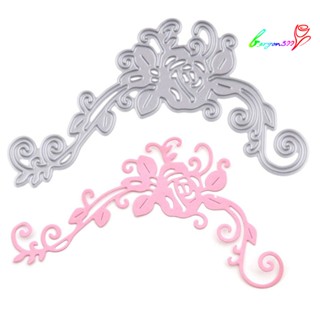 【AG】Flower Corner Cutting Die DIY Scrapbooking Photo Album Decor Stencil