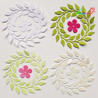 【AG】Flower Wreath Metal Cutting Dies DIY Scrapbook Paper Cards Craft Stencil