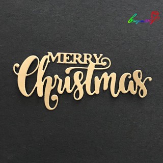 【AG】Cutting Die Merry Christmas Letters Shape Carbon Steel Embossing Mold for Greeting Card