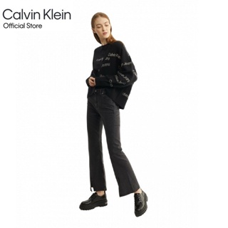 Calvin Klein กางเกงยีนส์ผู้หญิง ทรง High-Rise FLARE รุ่น J220059 1BY - สีดำ